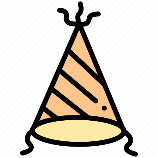 Birthday, party, celebration, cone, hat, cap, head icon - Download on Iconfinder