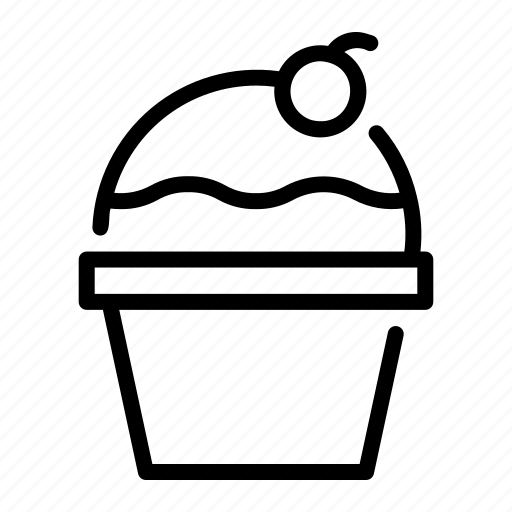 Cupcake, baked, dessert, bakery, birthday, muffin, sweet icon - Download on Iconfinder