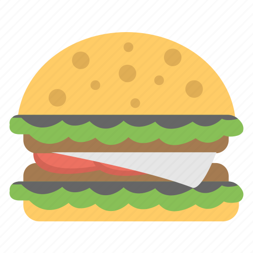 Big burger, giant burger, junk food, party snack, party treat icon - Download on Iconfinder