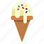 cold, cone, cream, ice, party, sweet 