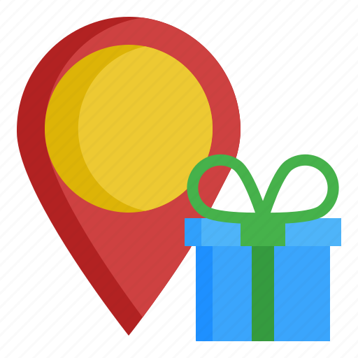 Birthday, box, gift, location, point icon - Download on Iconfinder
