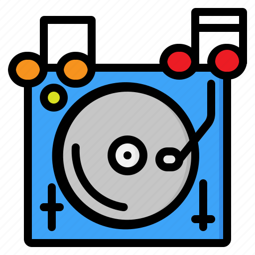 Dj, music, sound, tune, turntable, vinyl icon - Download on Iconfinder
