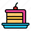 birthday, cake, slice, party, celebration, food, slice cake, dessert 