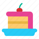 birthday, cake, slice, party, celebration, food, sweet, dessert