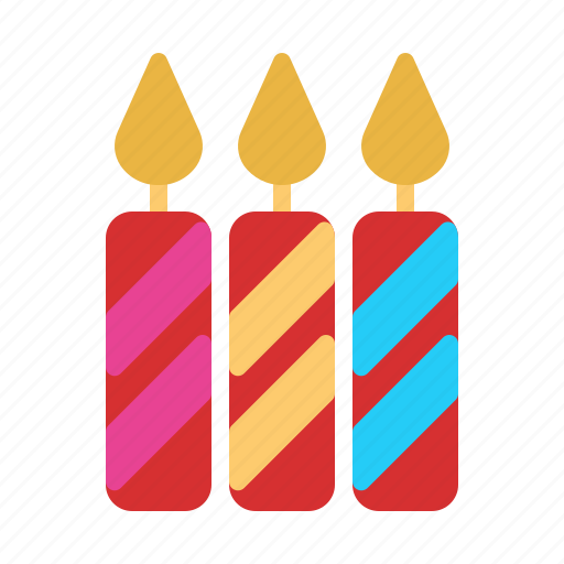Birthday, candle, party, celebration, decoration icon - Download on Iconfinder