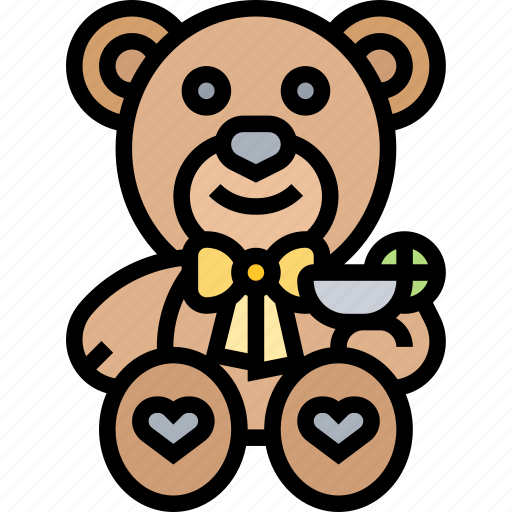 Doll, bear, gift, kid, adorable icon - Download on Iconfinder