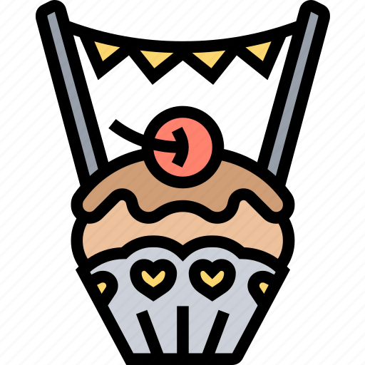 Muffin, cupcake, dessert, bakery, sweet icon - Download on Iconfinder