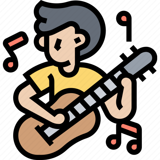 Guitar, musical, artist, play, entertain icon - Download on Iconfinder