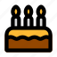 tart, party, birthday, cake 
