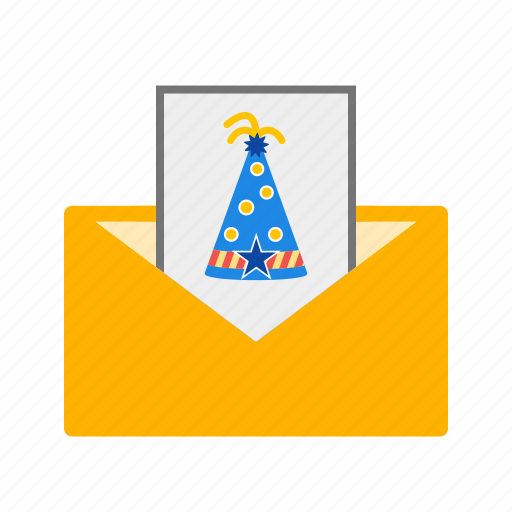 Birthday, card, celebration, invitation, invite, party, summer icon - Download on Iconfinder