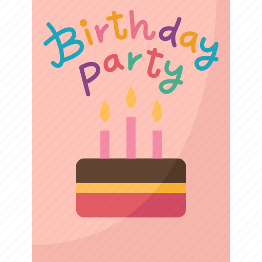 Invitation, card, birthday, party, wishing icon - Download on Iconfinder