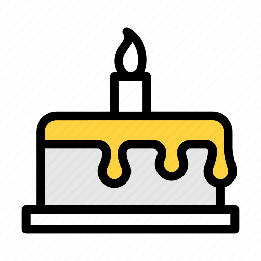 Cake, candle, birthday, party, celebration icon - Download on Iconfinder