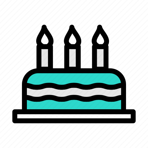 Cake, candles, birthday, sweets, party icon - Download on Iconfinder