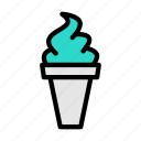cone, ice, cream, sweets, delicious