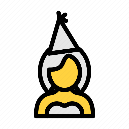 Party, birthday, girl, celebration, female icon - Download on Iconfinder