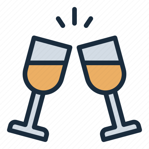 Cheers, cocktail, beverage, birthday, party, annyversary, celebration icon - Download on Iconfinder