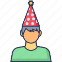 birthday, cap, party, celebration, hat