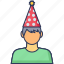 birthday, cap, party, celebration, hat 