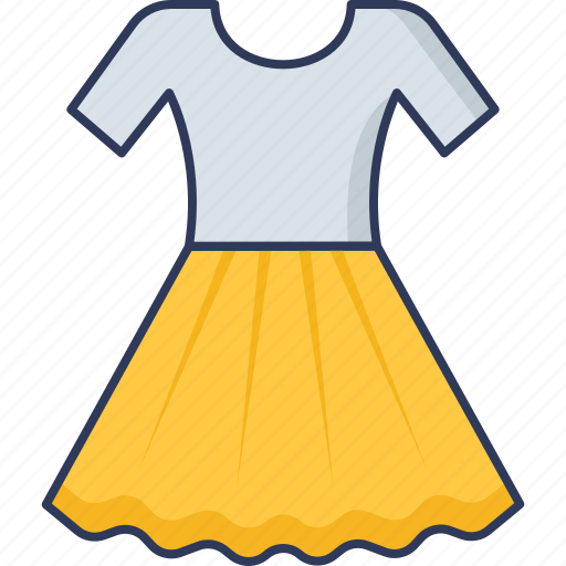 Dress, garment, feminine, clothing, fashion icon - Download on Iconfinder