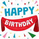 happy, birthday, banner, birthday party, celebration