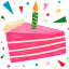 slice, cake, food, sweet, birthday party, celebration 