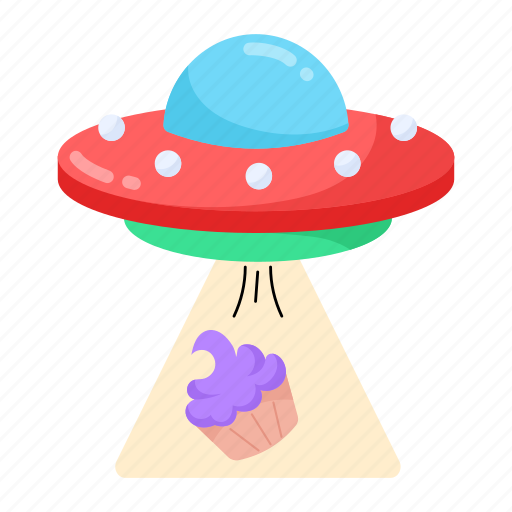 Ufo cake, alien ship, flying saucer, birthday cupcake, alien party icon - Download on Iconfinder