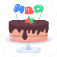 tower cake, birthday cake, birthday dessert, chocolate cake, candle cake 