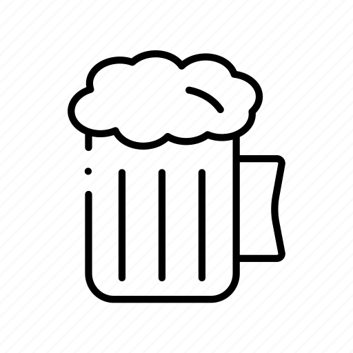 Beer, drink, foam, foamy, fresh, jar icon - Download on Iconfinder