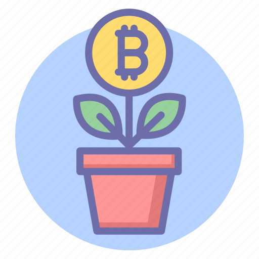 Bit, bit coin growth, bitcoin, coin, digital currency growth, finance, money growth icon - Download on Iconfinder