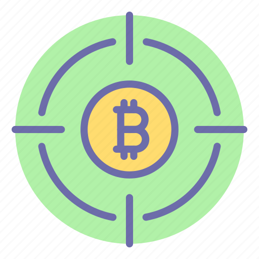 Bit, currency, finance, money, money target, target, bitcoin icon - Download on Iconfinder