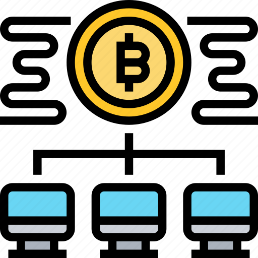 Decentralized, bitcoin, network, transaction, payments icon - Download on Iconfinder