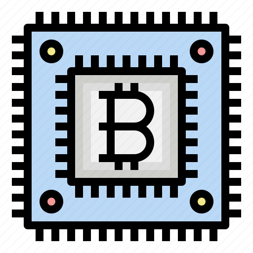 Bitcoin cpu, chip, blockchain, cryptocurrency, digital money icon - Download on Iconfinder