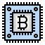 bitcoin cpu, chip, blockchain, cryptocurrency, digital money 