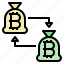 bitcoin transfer, exchange, money, investment, trader 