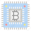 bitcoin cpu, chip, blockchain, cryptocurrency, digital money 