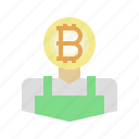bitcoin miner, bitcoin invester, job, mining, cryptocurrency 