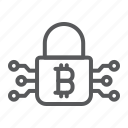 bitcoin, encryption, protection, padlock, security, digital