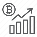 bitcoin, statistics, statistic, graph, growth, diagram, arrow