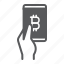 bitcoin, mobile, pay, payment, hand, hold, smartphone 
