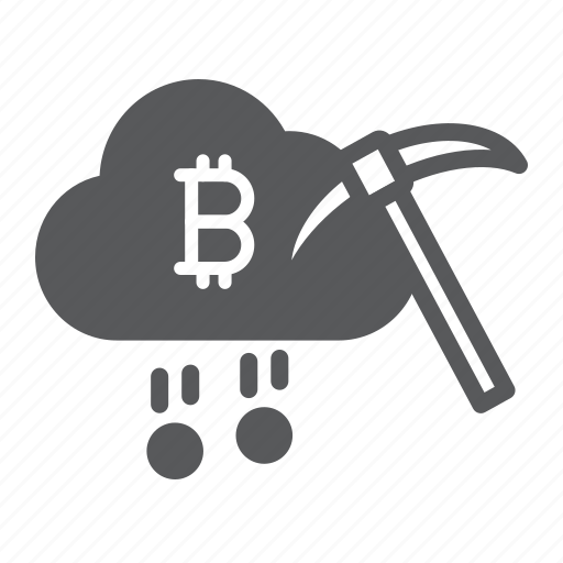 Cloud, mining, cryptocurrency, pickaxe, bitcoin, money icon - Download on Iconfinder