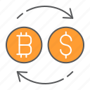 bitcoin, dollar, exchange, coin, btc, usd, currency