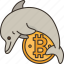 bitcoin, dolphin, holder, cryptocurrency, asset