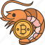 bitcoin, shrimp, rank, holder, animal 