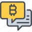 bitcoin, communication, currency, message, money 