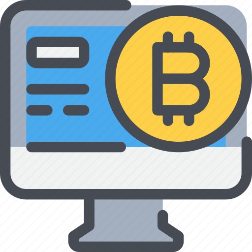 Bitcoin, coin, computer, currency, digital, money icon - Download on Iconfinder