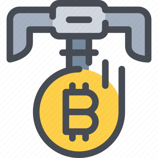 Bitcoin, coin, currency, dig, money icon - Download on Iconfinder