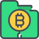 bitcoin, currency, file, finance, folder, money