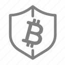 bitcoin, protect, safety, secure, shield, crypto, cryptocurrency