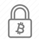 bitcoin, lock, protect, secure, security, crypto, cryptocurrency