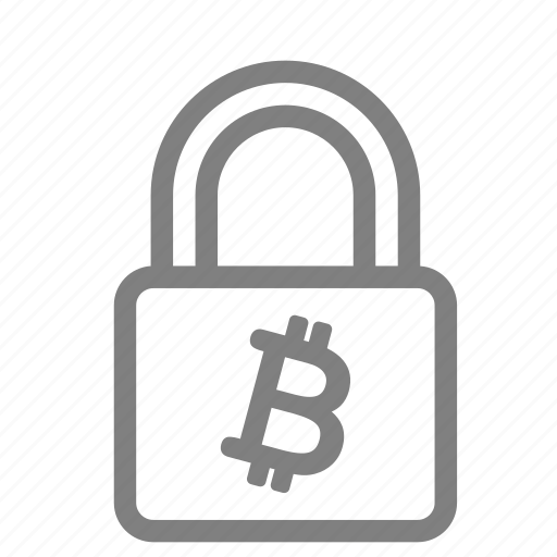Bitcoin, lock, protect, secure, security, crypto, cryptocurrency icon - Download on Iconfinder